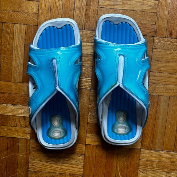 90s Y2k blue jelly slides - Picture 1 of 5